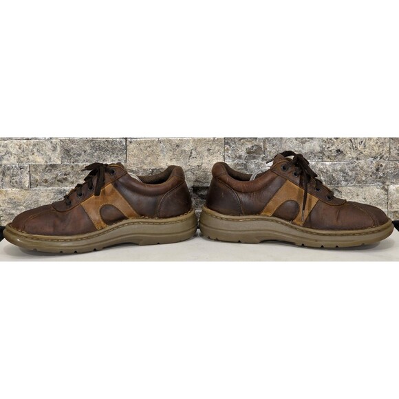 Vintage 90s Y2K Skechers Men\'s 8 Brown Leather Bicycle Toe Casual Oxfords Grunge main image 7